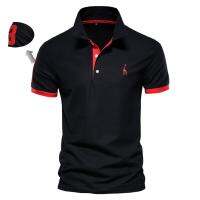 AIOPESON Ricamo 35% Cotone Polo ต่อ Uomo ลำลอง Tinta Unita โปโลชายเข้ารูปพอดีฤดูร้อนแฟชั่นใหม่