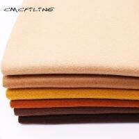 CMCYILING Smooth/High Density/Brown Soft Felt Fabric For Needlework DIY Sewing Dolls Crafts Non-Woven Polyester Cloth 45cmx110cm