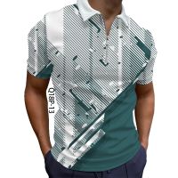 Sports Style Oversized Shirt Summer Mens Polo with Short Sleeve Polyester Street Wear Golf Polos 3D Hd Digital Printing Tops