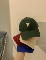 Stationery box หมวกแก็ปสี P ,R, Laa หมวกแก๊ปทรงสวย งานcotton 100%ปรับขนาดได้52-60cm.  หมวกcap หมวกแก็ปสีเขียว