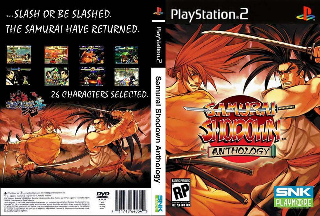 samurai shodown anthology ps2 coverl samurai shodown anthology ps2 coverl