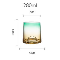 European Style Gradient Light Luxury Glass Water Jug Cold Water Kettle Creativity Glasses Water Pitcher Cup Set 1600ML Home Use