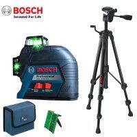 Bosch เลเซอร์ปรับระดับได้12เส้น,เลเซอร์สีเขียวปรับระดับได้เองสำหรับของตกแต่งบ้านระดับเลเซอร์กลางแจ้ง