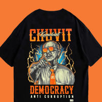 【Hot】 CHUVIT CHUWICK เสื้อชูวิทย์ DEMOCRACY ANTI CORRUPTION