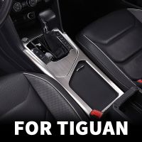 Hiasan Interior สติกเกอร์ป้องกันกรอบแผงเกียร์อุปกรณ์เสริมสำหรับ Mk2 VW Volkswagen ไทกวน2016 2017 2018 2019 2020