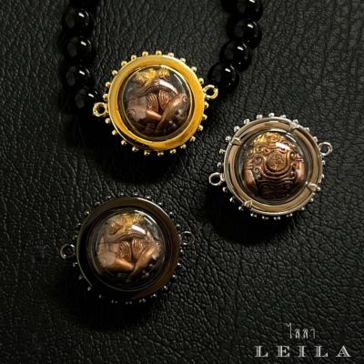 Leila Amulets กบเซียนสั่งฟ้า เทวดาสั่งรวย (พร้อมกำไลหินฟรีตามรูป)