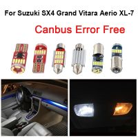 ชุดไฟเก๋งหลอดไฟ LED รถสีขาวข้อผิดพลาดสำหรับ2002-2013 Suzuki SX4 Grand Vitara Aerio แผนที่ XL-7ไฟติดรถโดม