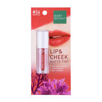 (สี21-30) Baby Bright Lip &amp; Cheek Matte Tint เบบี้ไบร์ท ลิปทิ้นท์ เนื้อแมท (2.4g)