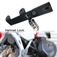 For HONDA CB1000R CB 1000R CB1000 R 2008-2016 Motorcycle Helmet Lock Password Mount Hook Black Aluminum Side Anti-theft Security