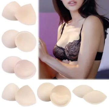 Cheap Round Removable Silicone Bra Pads Bras Cups Insert Push Up Breast  Accessories Bikini Bras Pad