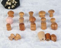 【LZ】☽卐  1PCS Nordic Cabinet Drawer Wood Handles Single Hole Mushroom Style Knobs Wardrobe Door Closet Dresser Pulls Furniture Hardware