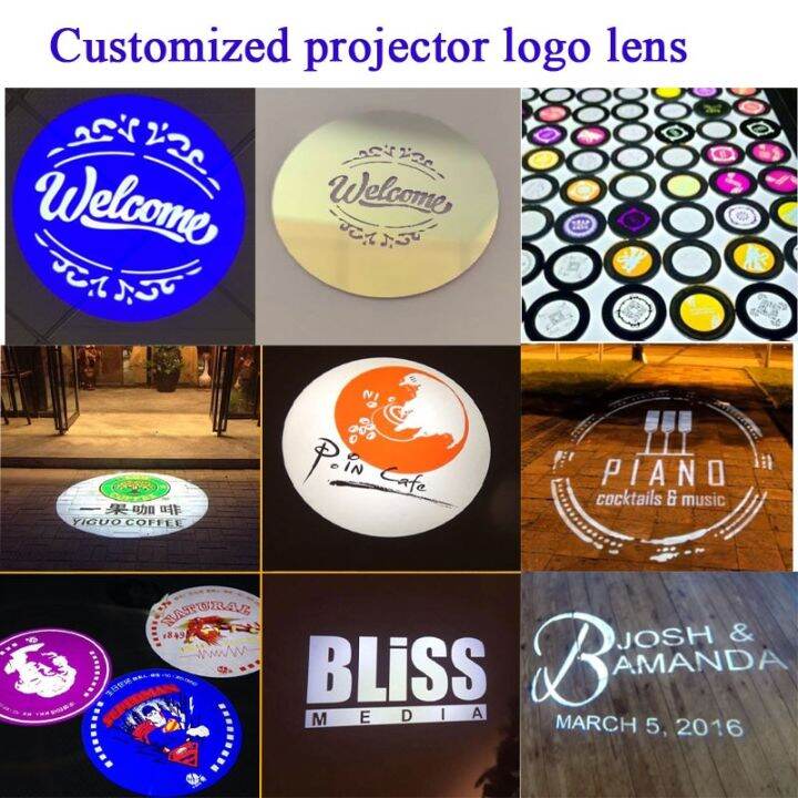customized logo projector glass store shopping mall sign gobo logo lens
