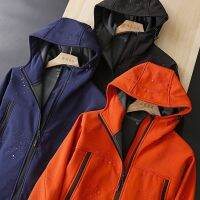 ♣✑Arcteryx แจ็คเก็ตเสื้อแจ็คเก็ตผู้ชายมีฮู้ด,เสื้อบ้านนกกลางแจ้งแบบสามมิติกันลมกันน้ำเล่นกีฬาลำลองมีฮู้ดพร้อมผ้ากำมะหยี่เนื้อนิ่ม