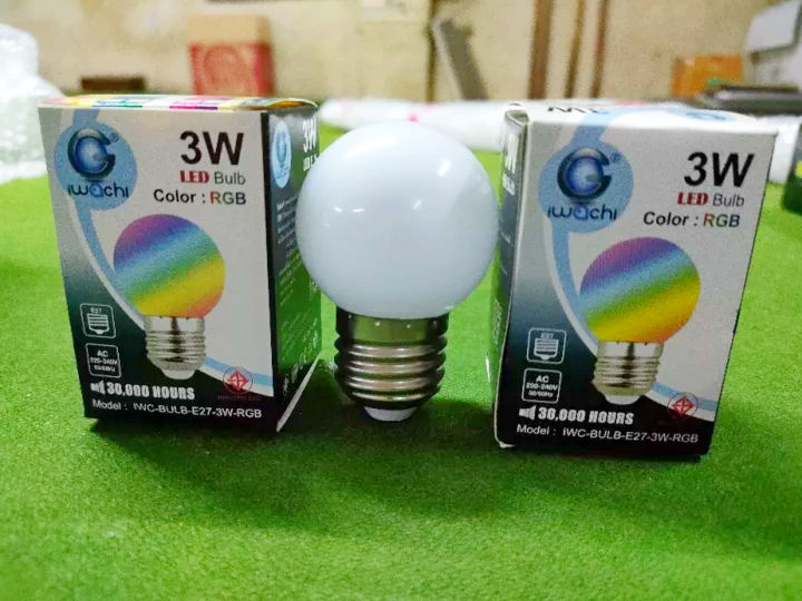 หลอดไฟเปลี่ยนสี-led-3w-ส่งด่วน-1-วัน