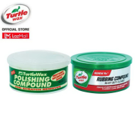 Turtle Wax White Polishing Compound 10.5 oz น้ำยาขัดหยาบชนิดอ่อน +Rubbing Compound &amp; Heavy Duty Cleaner 10.5 oz ครีมซ่อมแซมรอยขีดข่วน ทำความสะอาดคราบฝังแน่น ขนาด 298 มล.