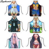Hot Apron Digital Printed Sexy Funny Apron For Women Man Party BBQ Cleaning Cooking Dinner Baking CWQ029 Aprons