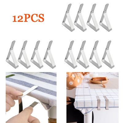 Stainless Steel Tablecloth Clamps Wedding Promenade Table Cover Clip Outdoor Camping Table Cover Holder Garden Supplies Acces