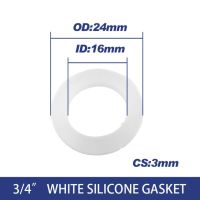 1/2 "1" ยาง Ptfe สำหรับอาบน้ำแหวนสีขาวแบนเครื่องซักผ้าท่อปิดผนึกประเก็น3/4 "สีดำ Ring10Pcs แหวนท่อหัวฉีดซิลิโคน (Wsilicon (16X24X3)_ 10ชิ้น)