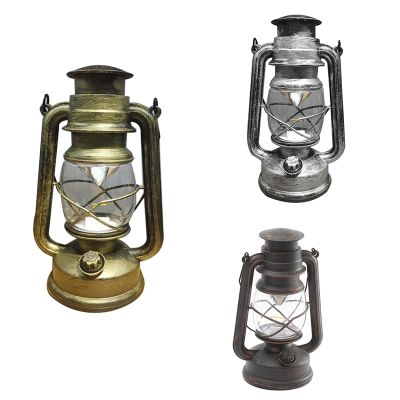 25cm Iron Antique Bronze Oil Lanterns (Cover) Portable Outdoor Camping Lamp Leak-Proof Seal Lights