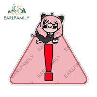 EARLFAMILY สติกเกอร์ติดรถกันน้ำขนาด13ซม. X 10.7ซม.,สติ๊กเกอร์รูปอะนิเมะสติ๊กเกอร์คำเตือนสอดแนมครอบครัวสำหรับหน้าต่างแล็ปท็อปมอเตอร์ไซค์