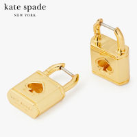 KATE SPADE NEW YORK LOCK AND SPADE HOOPS K6235 ต่างหู