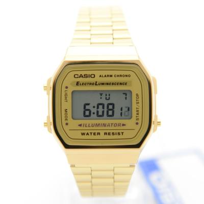 JamesMobile นาฬิกาข้อมือ Casio Gold tone รุ่น A168WG-9WDF นาฬิกากันน้ำ- Gold