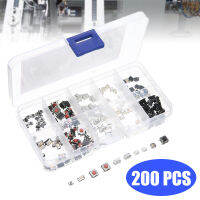 200Pcs ใหม่10ประเภท Remote ปุ่มควบคุม Micro SMD SMT Switch Microswitch