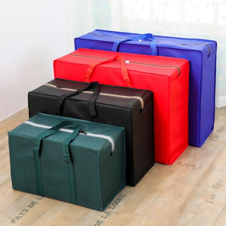 solid-color-clothing-storage-bag-large-capacity-handing-storage-bags-package-organizer-wardrobe-travel-handbag-home-accessories