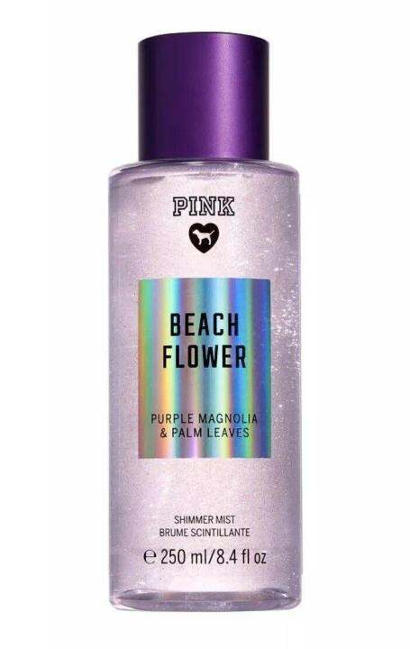 Victorias Secret Pink Beach Flower Shimmer Fragrance Body Mist 84 Fl Oz250ml Vs Limited 