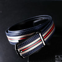 Fashion Men Belts Cavans Webbing Striped Top Quality Nylon Fabric Belts for Men Alloy Buckle Luxury Casual Sports Strap ZD2120