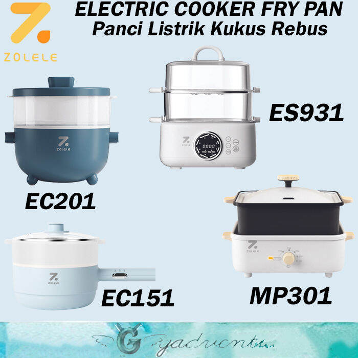 Zolele Electric Cooking Pot Alat Masak Kompor Listrik Panggang Roti