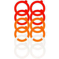 12 Pieces Silicone Jar Gasket Replacement Jar Seal, Leak-Proof Airtight Gasket Sealing Rings Jar Lids Fitting Seals