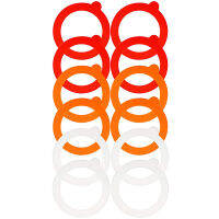 12 Pieces Silicone Jar Gasket Replacement Jar Seal, Leak-Proof Airtight Gasket Sealing Rings Jar Lids Fitting Seals