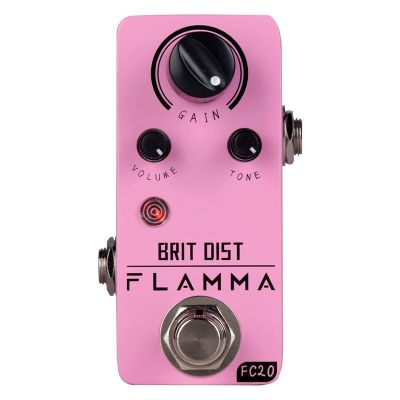 FLAMMA FC20 Distortion Pedal Electric Guitar Pedal High Gain with Adjustable Mid Frequency Control True Bypass
