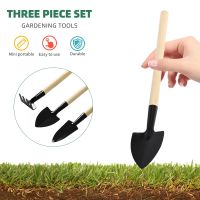 3PCs/Set Home Gardening Tool Mini Tool Spade Shovel Rake Planting Tools Combination Planting Outdoor Camping Tools