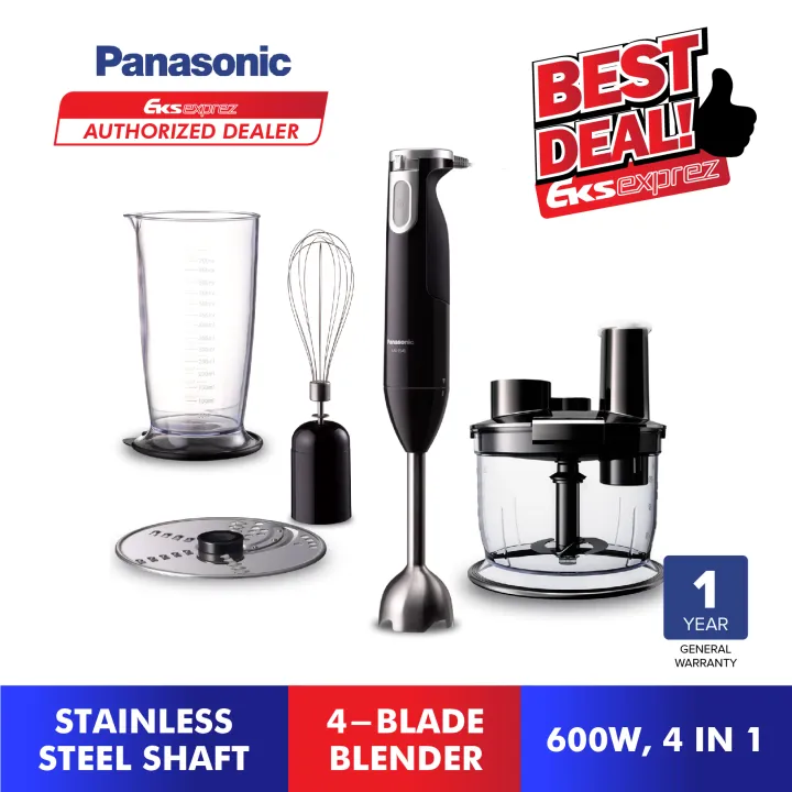 Panasonic Hand Blender (600W) MXSS40 / MXSS40BSK 4 In 1 Hand