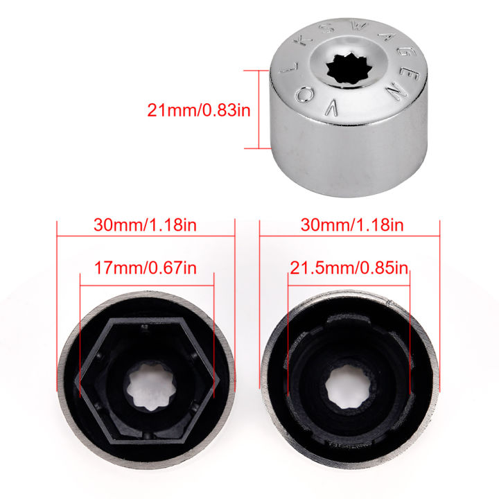 17มิลลิเมตรสำหรับโฟล์คสวาเกนกอล์ฟ-p-assat-ล้อถั่วหมวกอ่อนนุชบิ๊กสายฟ้าปกโครเมี่ยมอลูมิเนียม-hub-อุปกรณ์เสริม1k0601173a