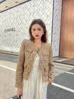 SP281T : Gold Tinsel Boucle Jacket แจ็คเก็ตดิ้นทอง