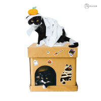 KAFBO กล่องบ้านแมว Cube Halloween Sticker Limited Edition