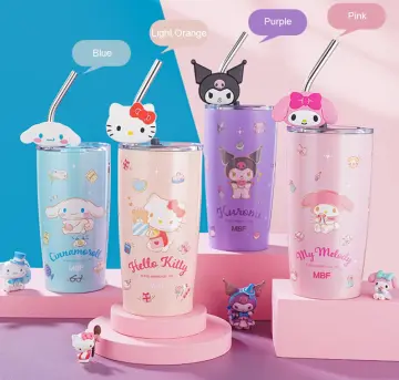 1000ml Sanrio Hello Kitty Kuromi Tumbler Cup Thermal Mug Thermos