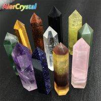 (Leisurely)คริสตัลธรรมชาติ Obelisk Healing Stones และ Mineral Point Wand Energy Column ตัวอย่างขัดเงา Chakra Room Decor Ore หัตถกรรม1PC