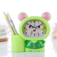 ✁ 5Pcs Cute Cartoon Bee Pencil Holder Childrens Gift Alarm Clock Student Bedside Monitor Digital Pointer Creative Alarm Clock