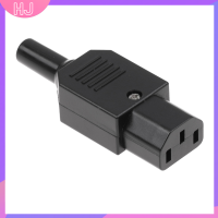 【HJ】 1PC 16A 250V STRAIGHT CABLE plug Connector C13 C14ปลั๊กตัวเมีย3ขา