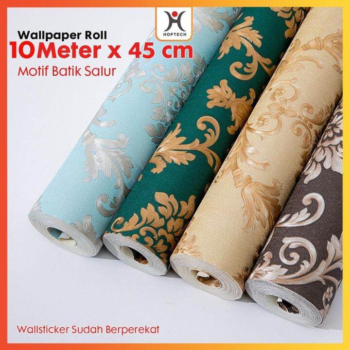 Wallpaper Sticker Roll 10 meter x 45cm Wallsticker Dinding Premium