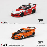 MINI GT 1:64 Pandem GR Supra V1.0อัลลอยรุ่นรถยนต์หล่อยานพาหนะ-#290และ294 LHD