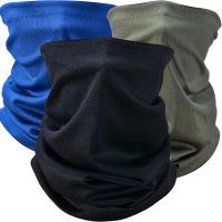 ∋✑ Solid Color Sport Bandana Men Women Magic Scarf Mesh Half Face Mask Neck Gaiter Tube Fishing Ski Hiking Balaclava Headwear