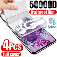 4 ชิ้น Hydrogel ฟิล์มสำหรับ Samsung Galaxy S20 S22 S21 Ultra S10 S9 S8 Plus FE ป้องกันหน้าจอสำหรับ Samsung Note 20 10 9 8 Plus S23U-Bajinde