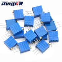 ✢ 50pcs 3296W 50 100 200 500 ohm 1K 2K 5K 10K 20K 50K 100K 200K 500K 1M ohm 50R 100R 200R 500R Trimpot Trimmer Potentiometer 3296