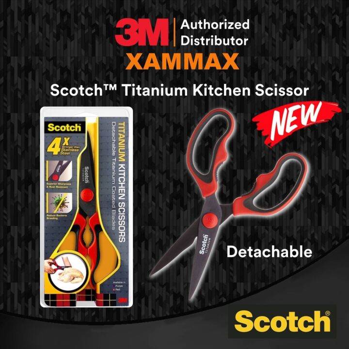 Scissors 3M Scotch KSDT / KSDTR 8 Inch Detachable Titanium Edge