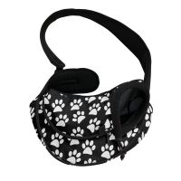 ✻ Cute Paw Print Pet Carrier Sling Bag Comfort Mesh Dog Cat Carrying Crossbody Bags for Women Men Portable Puppy Accessories